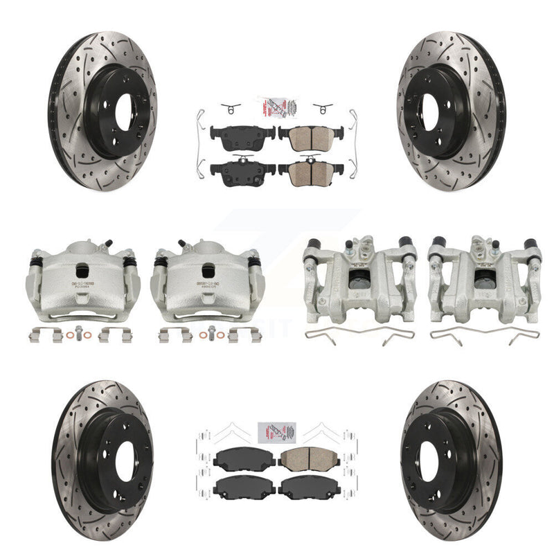 Transit Auto KCD-101096N Disc Brake Kit for 2016-2021 Honda Civic - Front and Rear product image