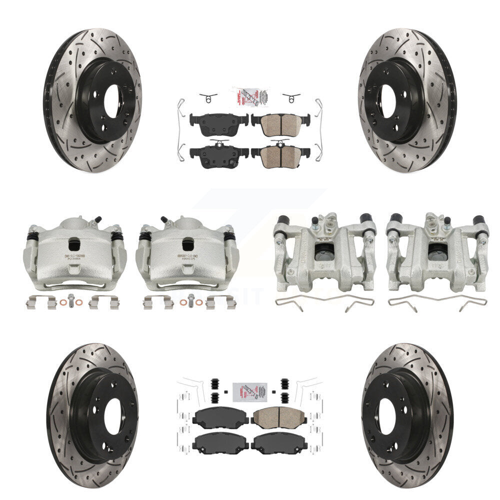 Transit Auto KCD-101097N Disc Brake Kit for 2016-2021 Honda Civic - Front and Rear product image