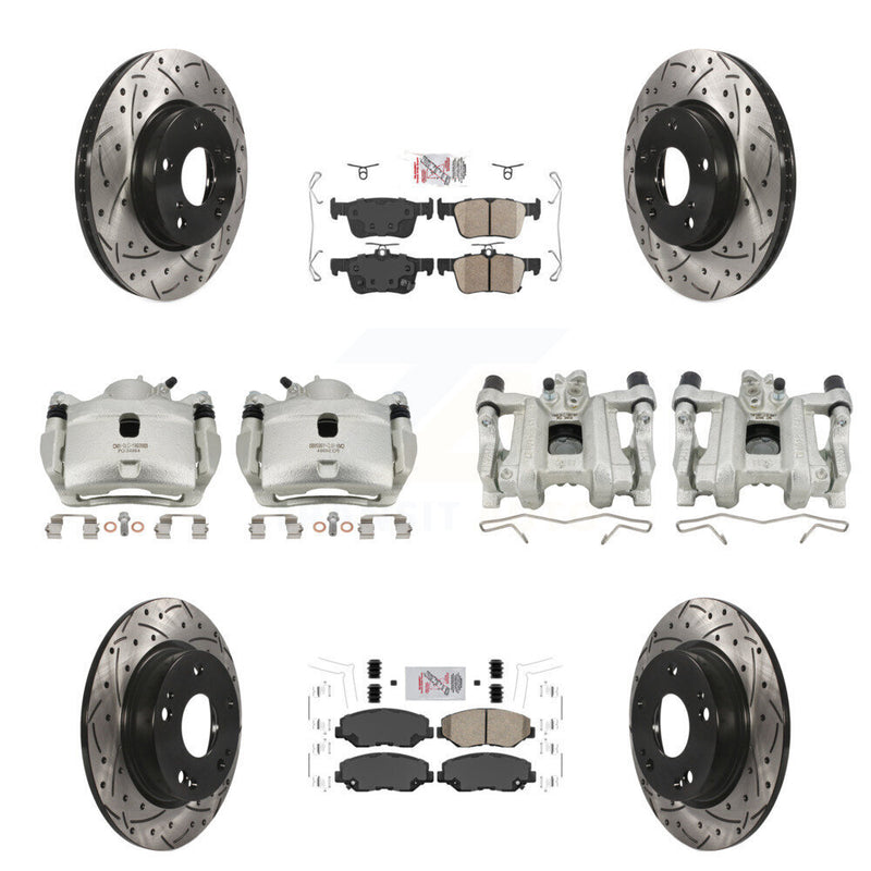Transit Auto KCD-101097N Disc Brake Kit for 2016-2021 Honda Civic - Front and Rear product image