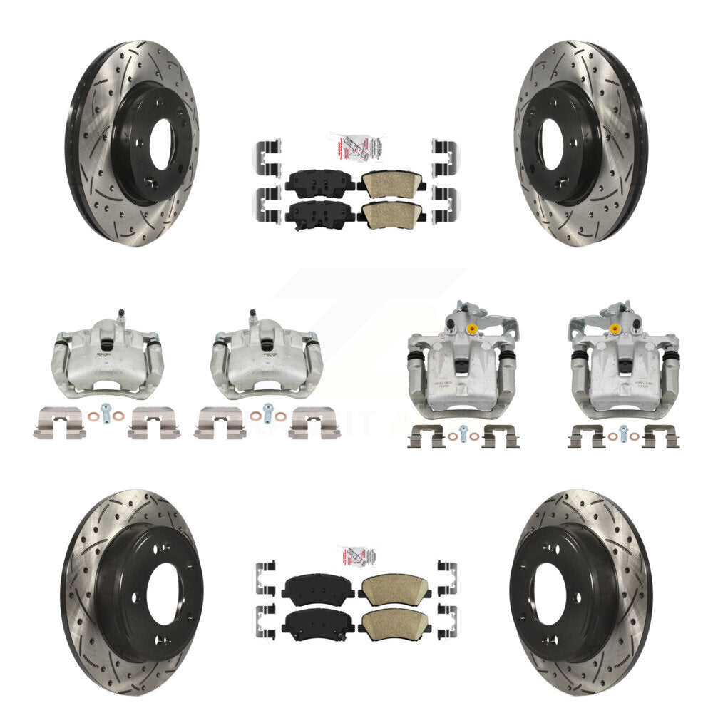 Transit Auto KCD-101100N Disc Brake Kit for 2013-2016 Hyundai Elantra GT, Kia Forte, Kia Forte5 & more - Front and Rear product image