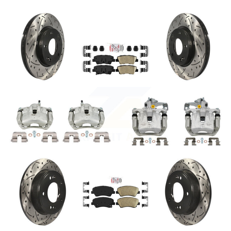 Transit Auto KCD-101101N Disc Brake Kit for 2013-2016 Hyundai Elantra GT, Kia Forte, Kia Forte5 & more - Front and Rear product image