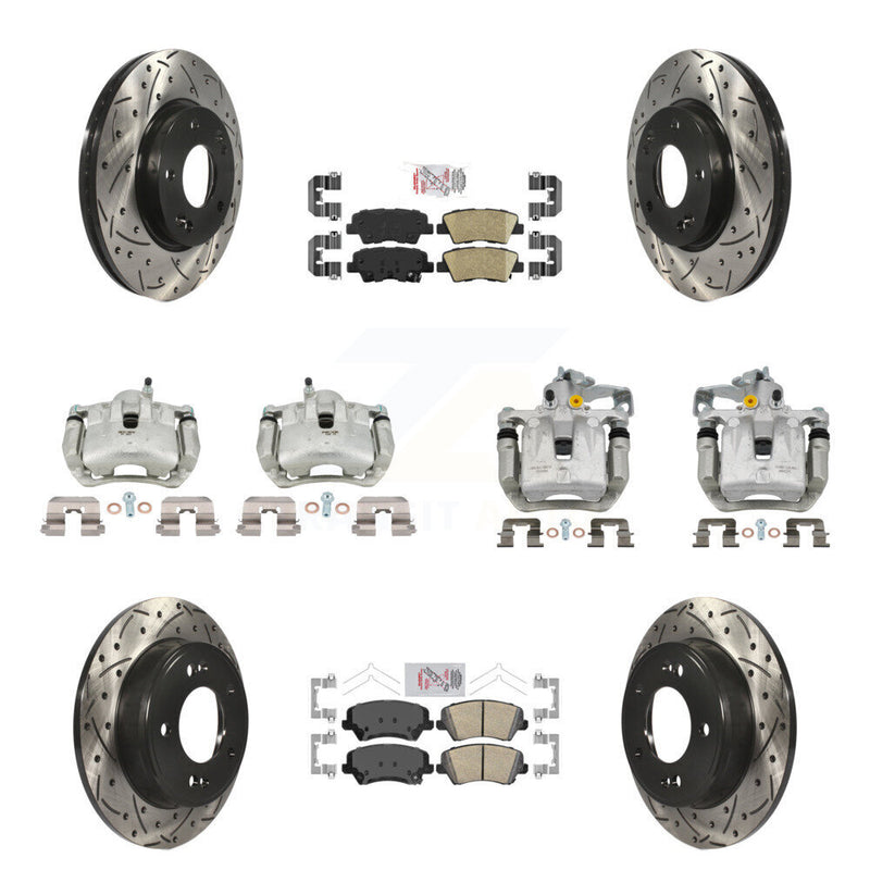 Transit Auto KCD-101110N Disc Brake Kit for 2016-2018 Hyundai Elantra GT, Kia Forte, Kia Forte5 & more - Front and Rear product image