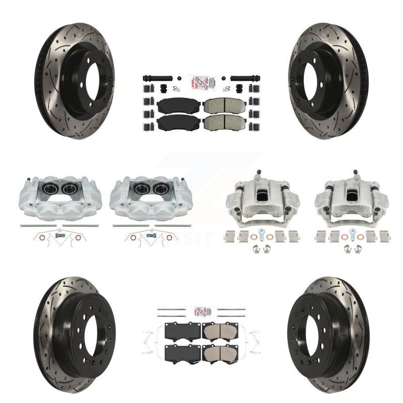 Transit Auto KCD-101118N Disc Brake Kit for 2010-2015 Lexus GX460, Toyota 4Runner - Front and Rear product image