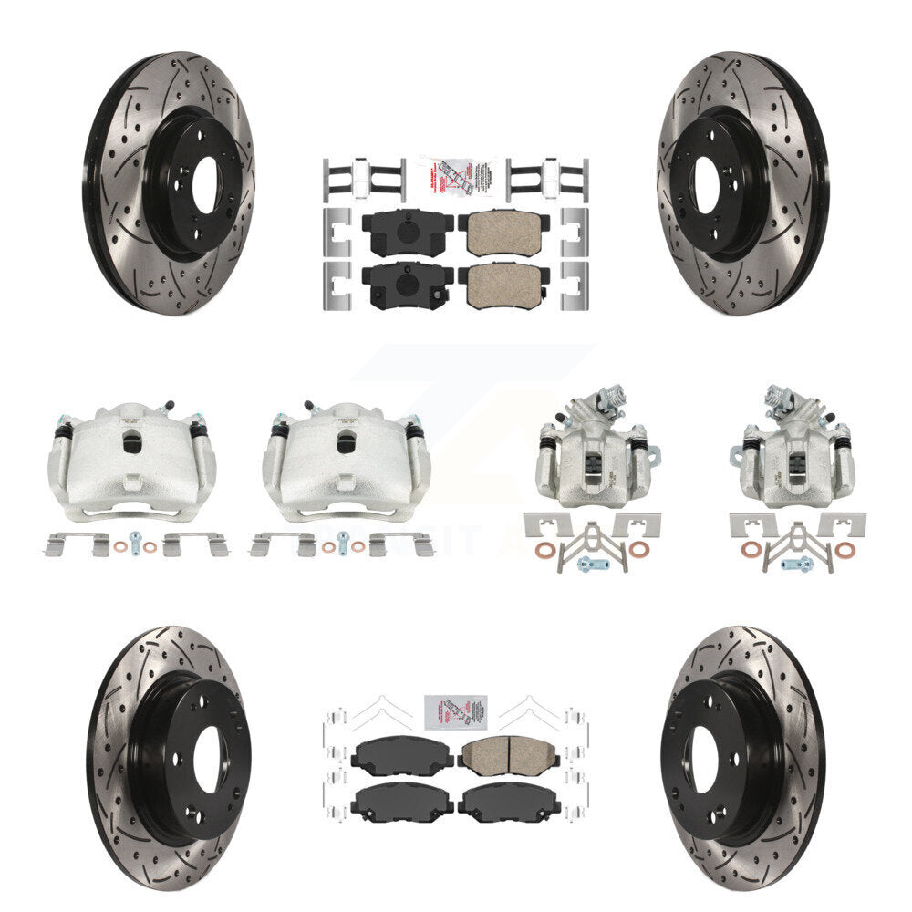 Transit Auto KCD-101129N Disc Brake Kit for 2012-2015 Acura ILX, Honda Civic - Front and Rear product image