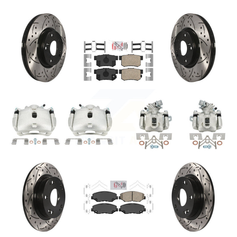 Transit Auto KCD-101129N Disc Brake Kit for 2012-2015 Acura ILX, Honda Civic - Front and Rear product image