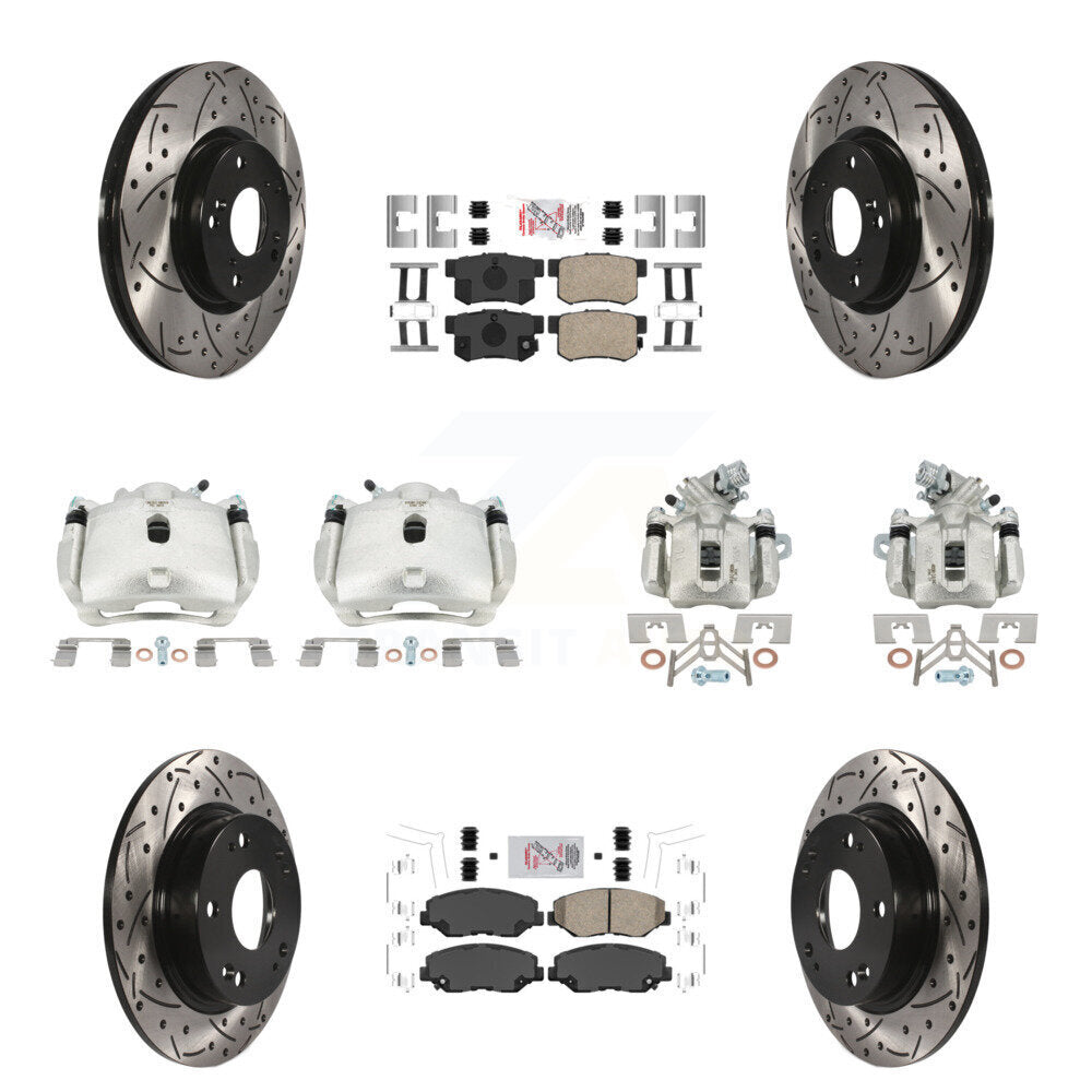 Transit Auto KCD-101130N Disc Brake Kit for 2012-2015 Acura ILX, Honda Civic - Front and Rear product image