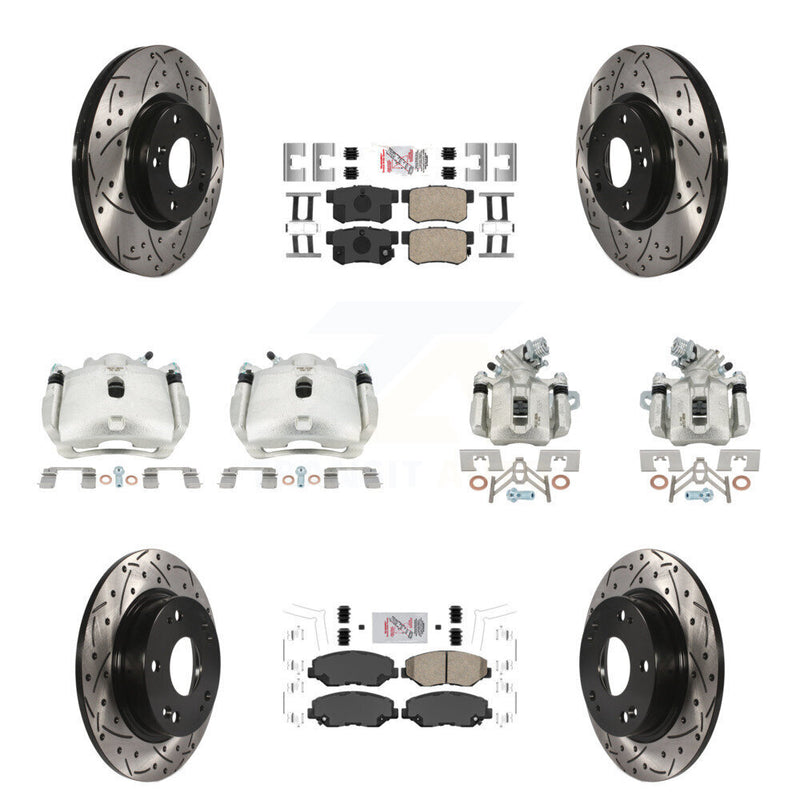 Transit Auto KCD-101130N Disc Brake Kit for 2012-2015 Acura ILX, Honda Civic - Front and Rear product image