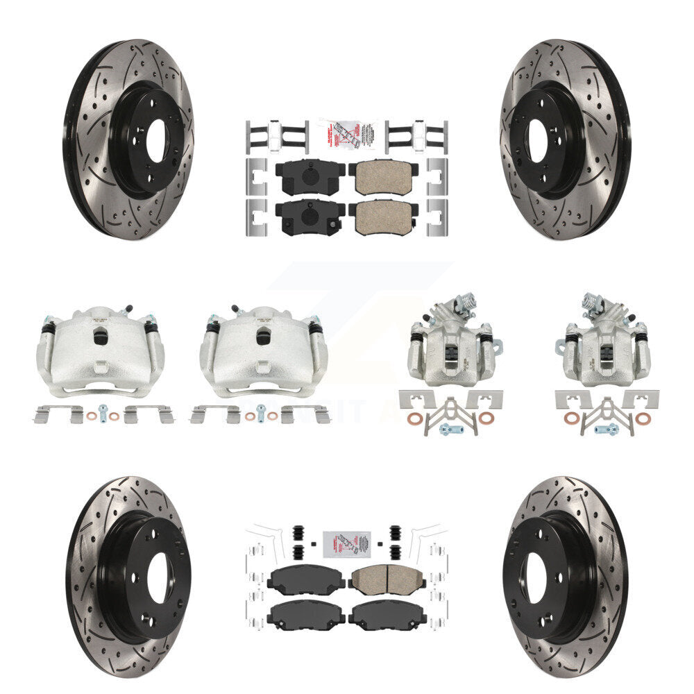Transit Auto KCD-101131N Disc Brake Kit for 2012-2015 Acura ILX, Honda Civic - Front and Rear product image