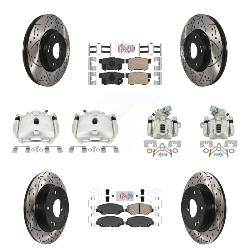 Transit Auto KCD-101131N Disc Brake Kit for 2012-2015 Acura ILX, Honda Civic - Front and Rear product image