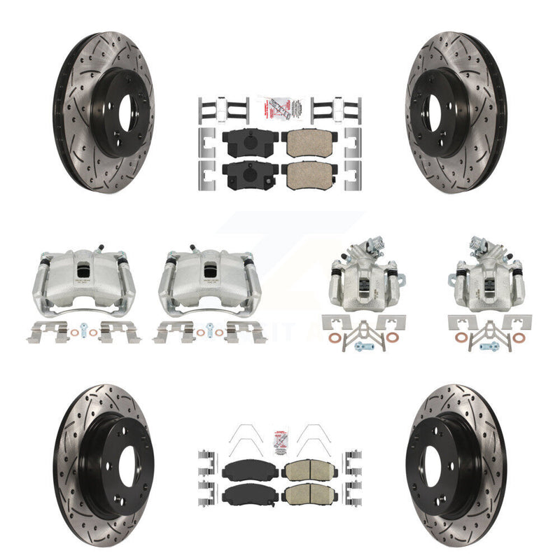 Transit Auto KCD-101133N Disc Brake Kit for 2006-2011 Acura CSX - Front and Rear product image