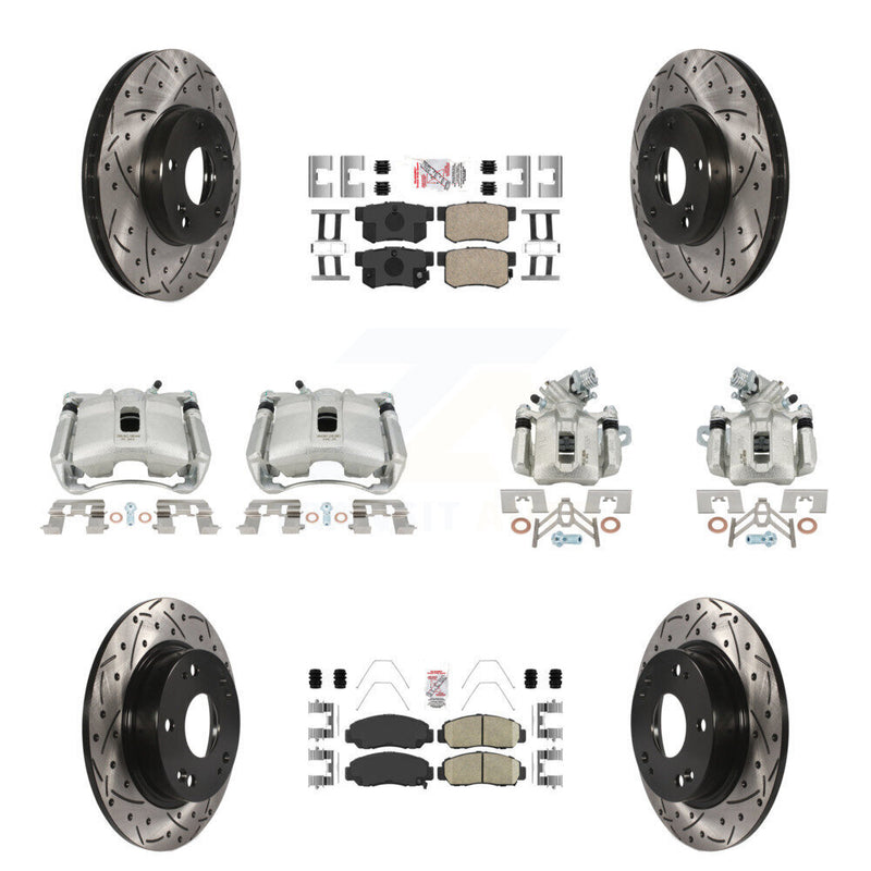 Transit Auto KCD-101134N Disc Brake Kit for 2006-2011 Acura CSX - Front and Rear product image