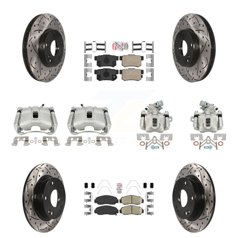 Transit Auto KCD-101135N Disc Brake Kit for 2006-2011 Acura CSX - Front and Rear product image