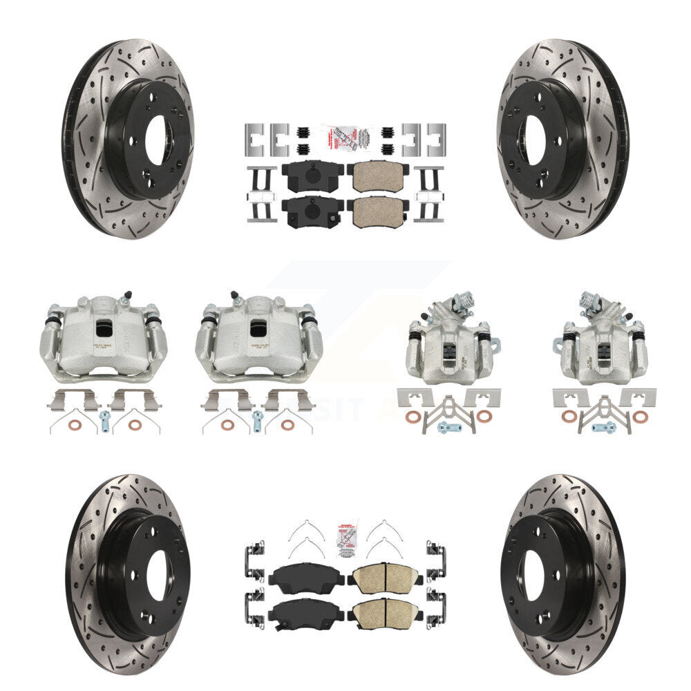 Transit Auto KCD-101136N Disc Brake Kit for 2013-2015 Acura ILX - Front and Rear product image