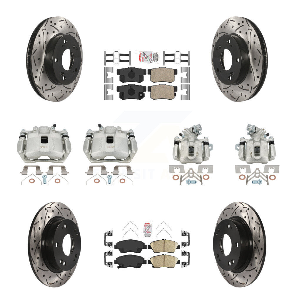 Transit Auto KCD-101137N Disc Brake Kit for 2013-2015 Acura ILX - Front and Rear product image