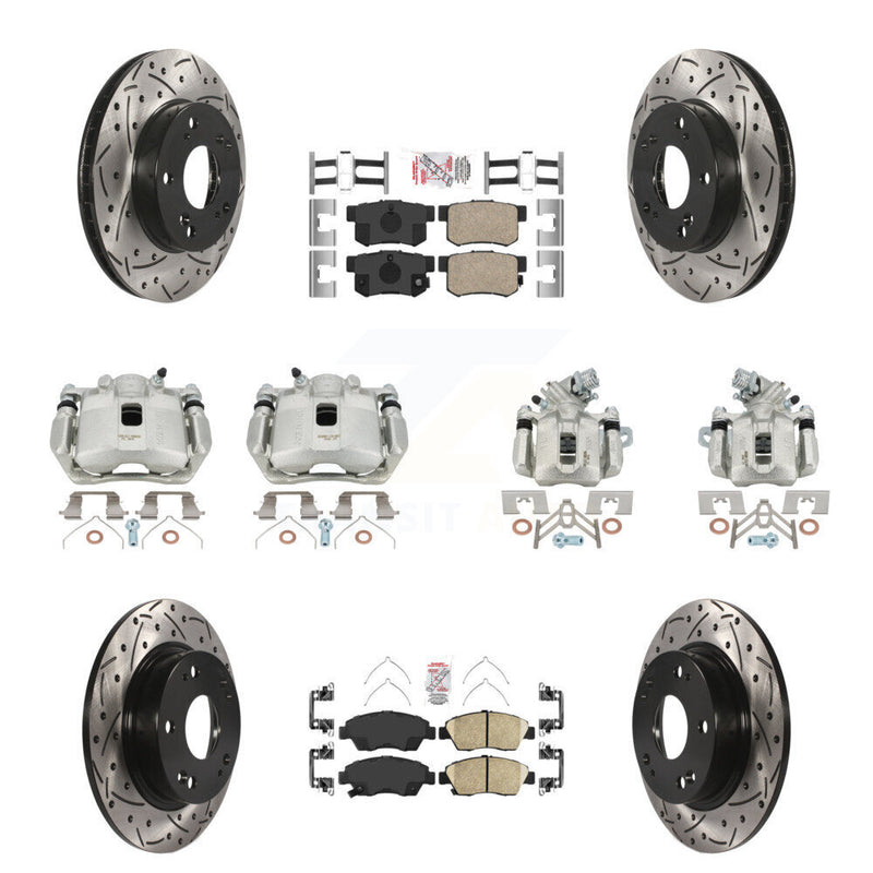 Transit Auto KCD-101137N Disc Brake Kit for 2013-2015 Acura ILX - Front and Rear product image