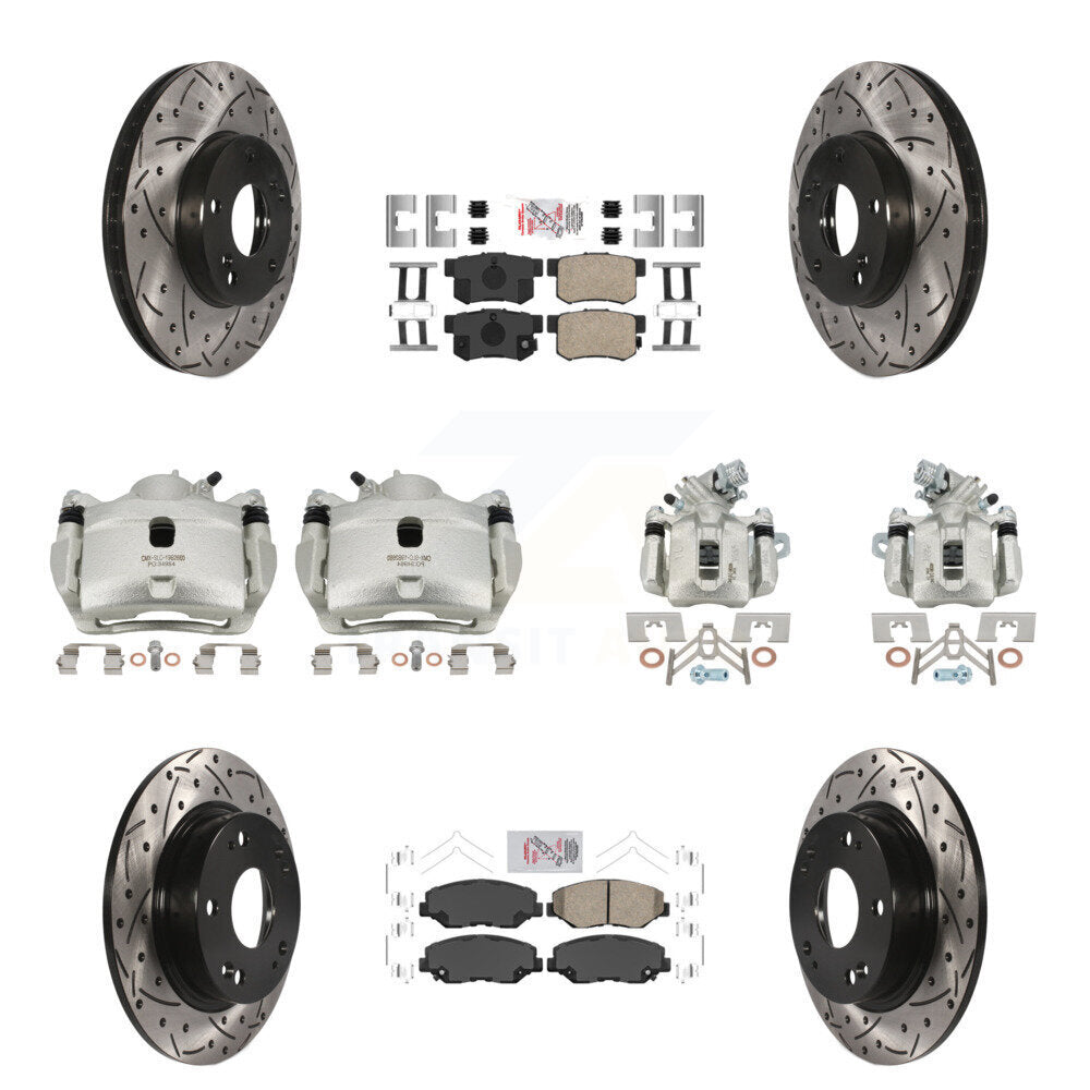 Transit Auto KCD-101138N Disc Brake Kit for 2013-2015 Honda Civic - Front and Rear product image