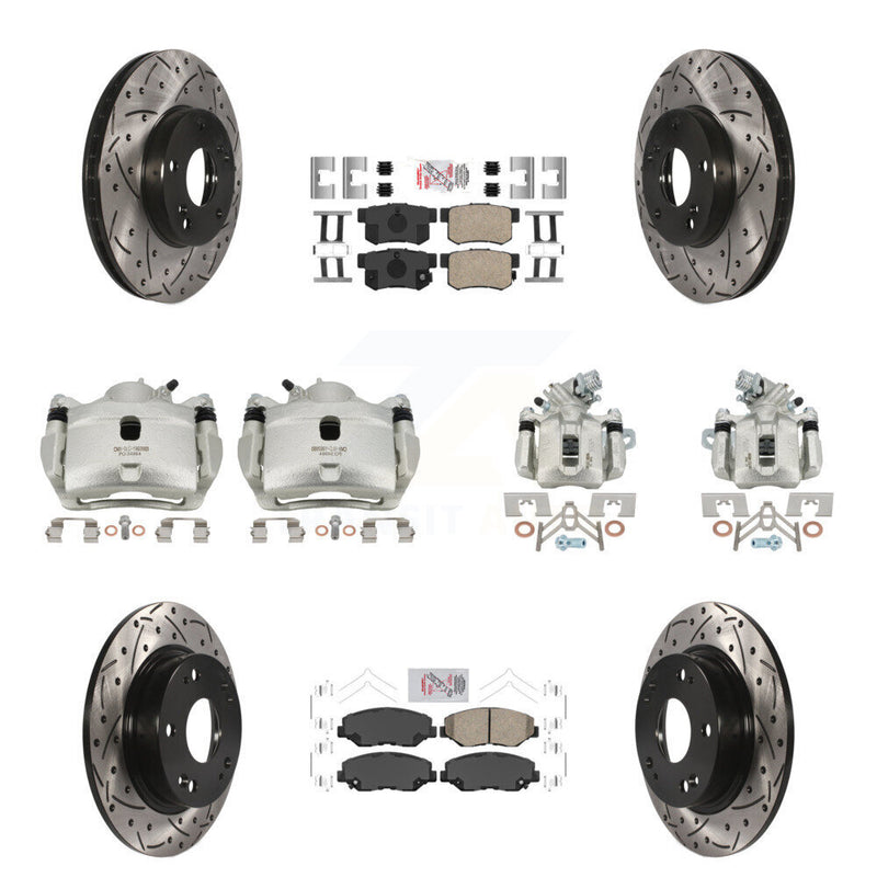 Transit Auto KCD-101138N Disc Brake Kit for 2013-2015 Honda Civic - Front and Rear product image