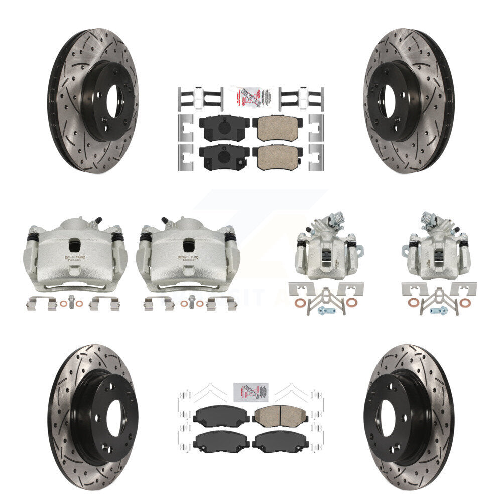 Transit Auto KCD-101139N Disc Brake Kit for 2013-2015 Honda Civic - Front and Rear product image