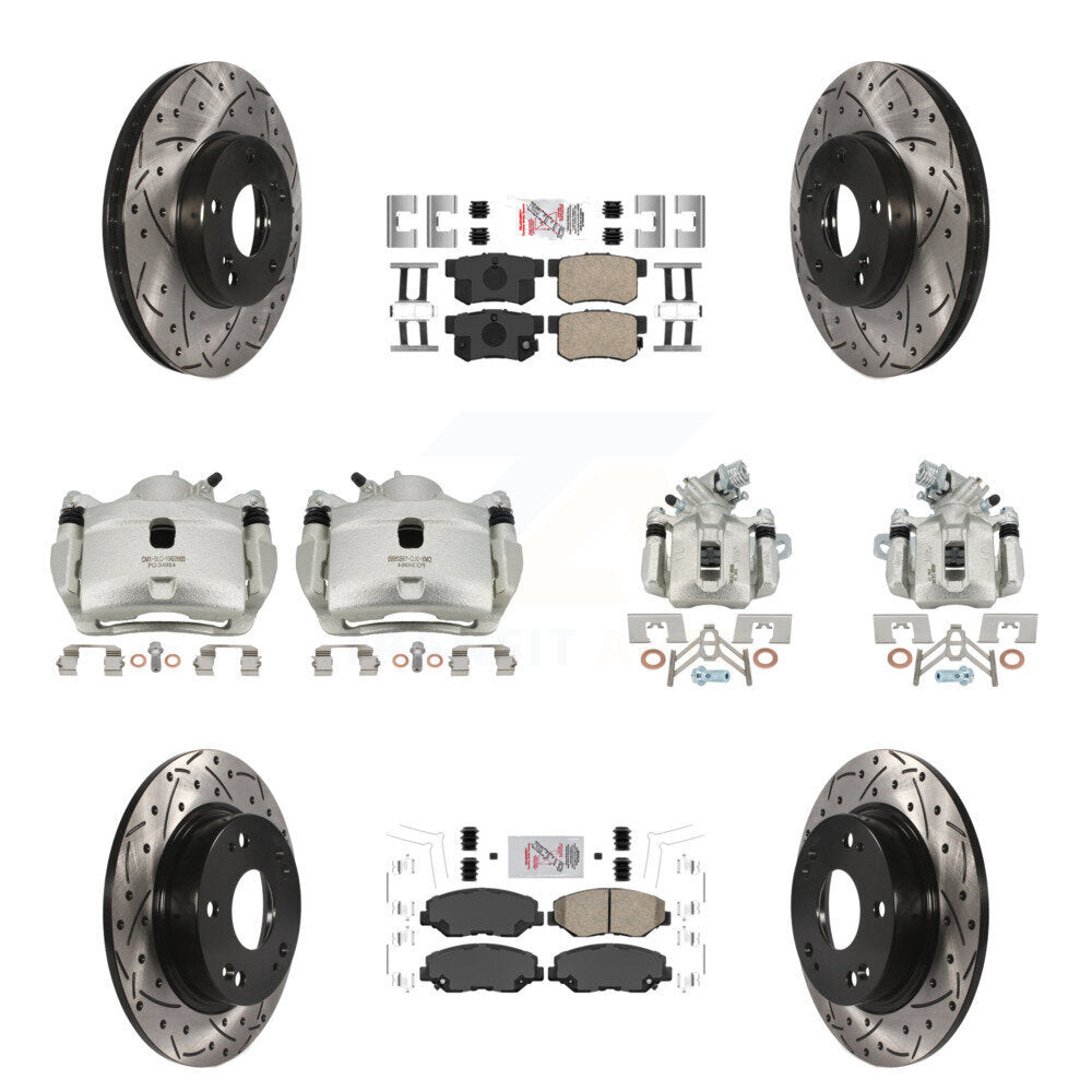 Transit Auto KCD-101140N Disc Brake Kit for 2013-2015 Honda Civic - Front and Rear product image