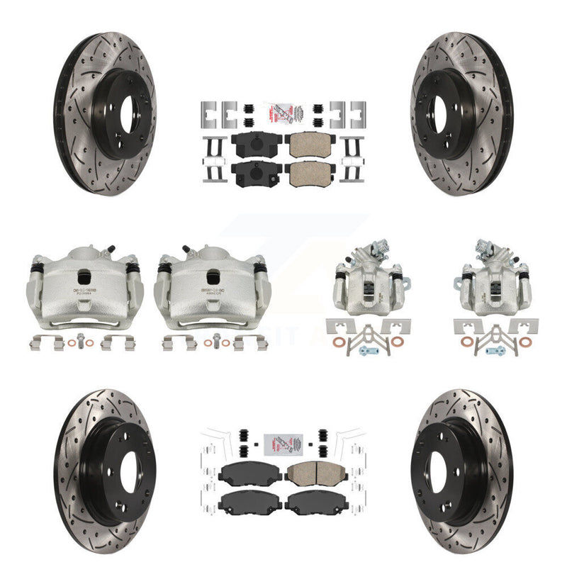 Transit Auto KCD-101140N Disc Brake Kit for 2013-2015 Honda Civic - Front and Rear product image