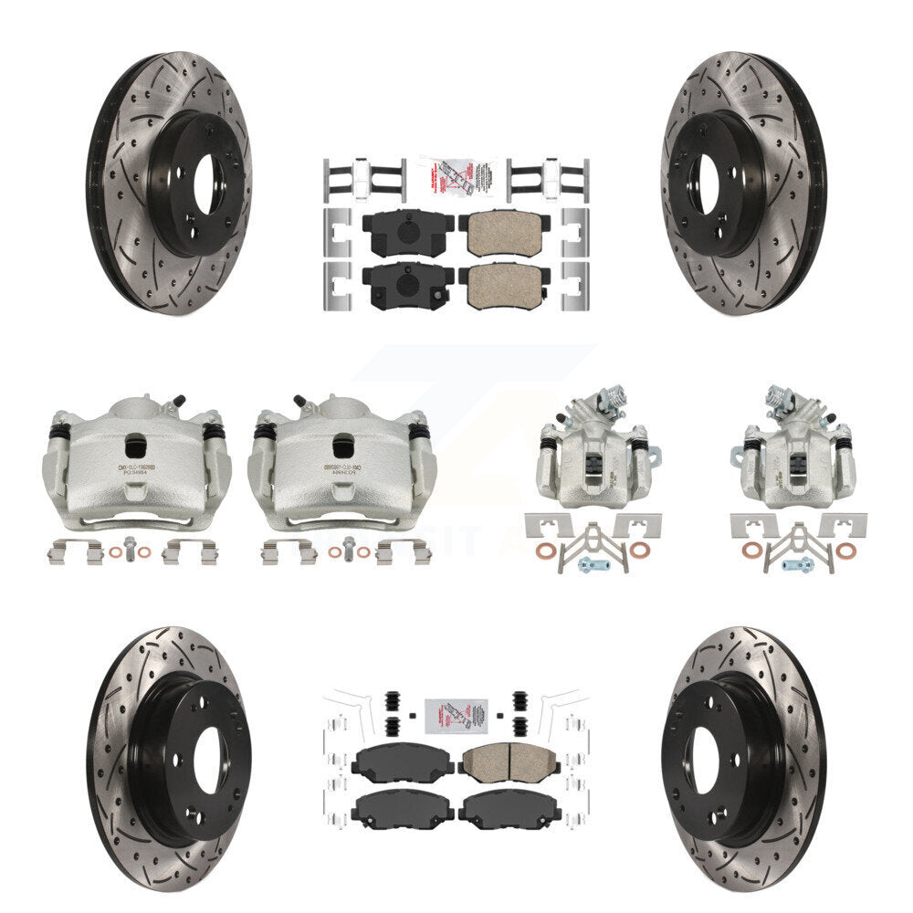 Transit Auto KCD-101141N Disc Brake Kit for 2013-2015 Honda Civic - Front and Rear product image