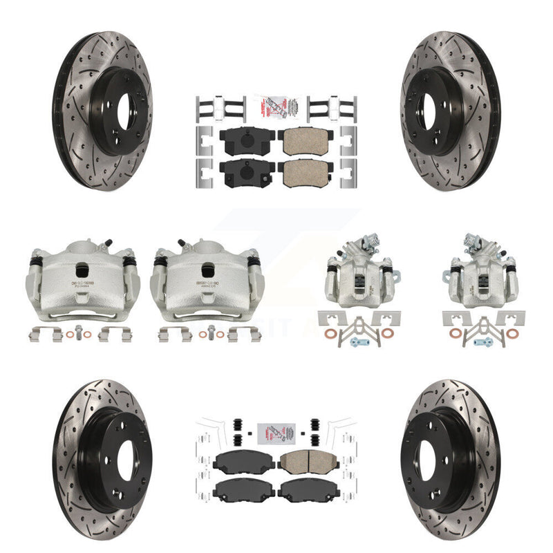 Transit Auto KCD-101141N Disc Brake Kit for 2013-2015 Honda Civic - Front and Rear product image