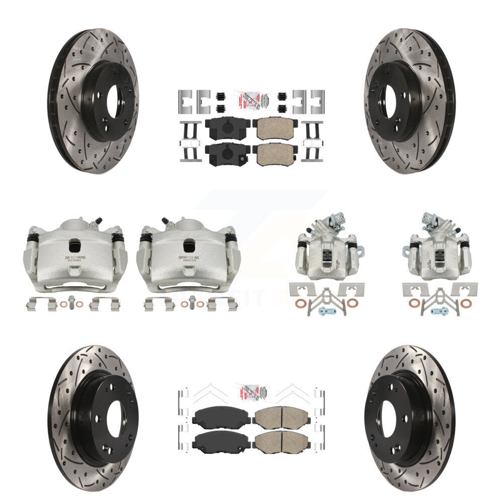 Transit Auto KCD-101142N Disc Brake Kit for 2014-2015 Acura ILX - Front and Rear product image