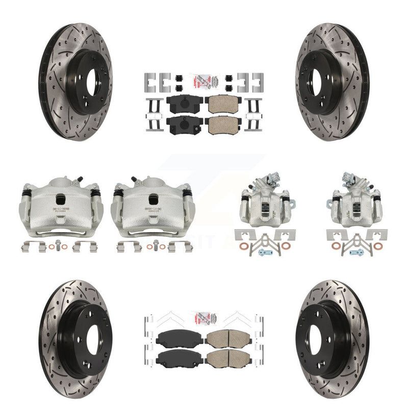 Transit Auto KCD-101142N Disc Brake Kit for 2014-2015 Acura ILX - Front and Rear product image