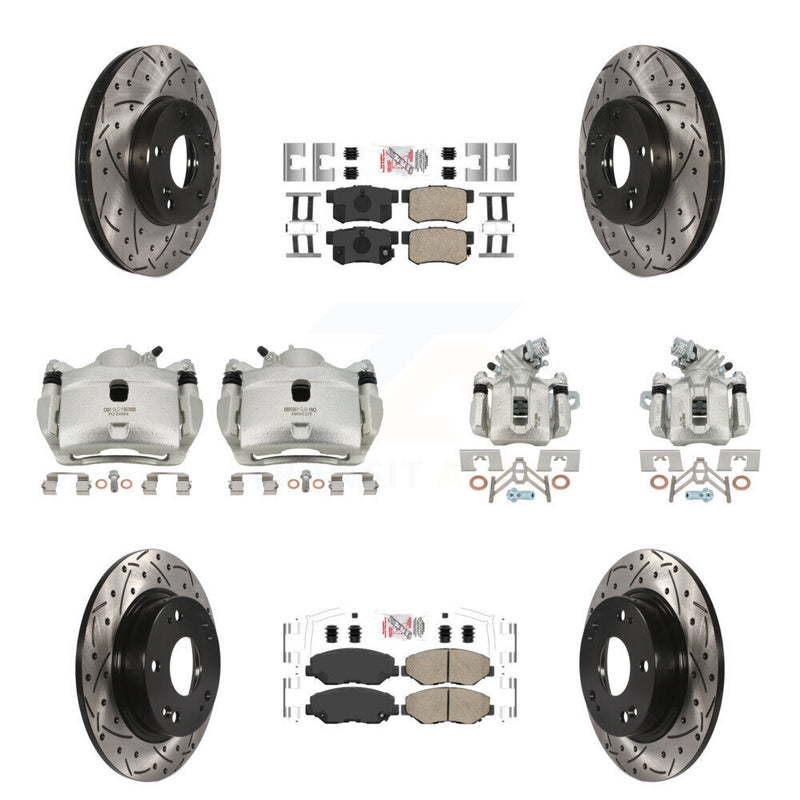 Transit Auto KCD-101144N Disc Brake Kit for 2014-2015 Acura ILX - Front and Rear product image