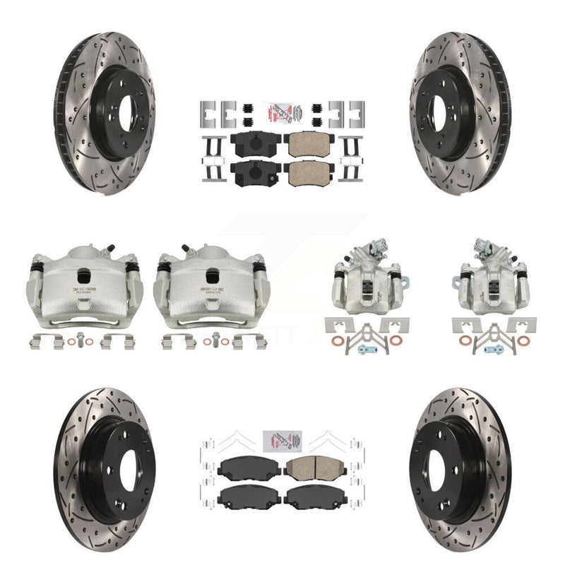 Transit Auto KCD-101146N Disc Brake Kit for 2015 Honda Civic - Front and Rear product image