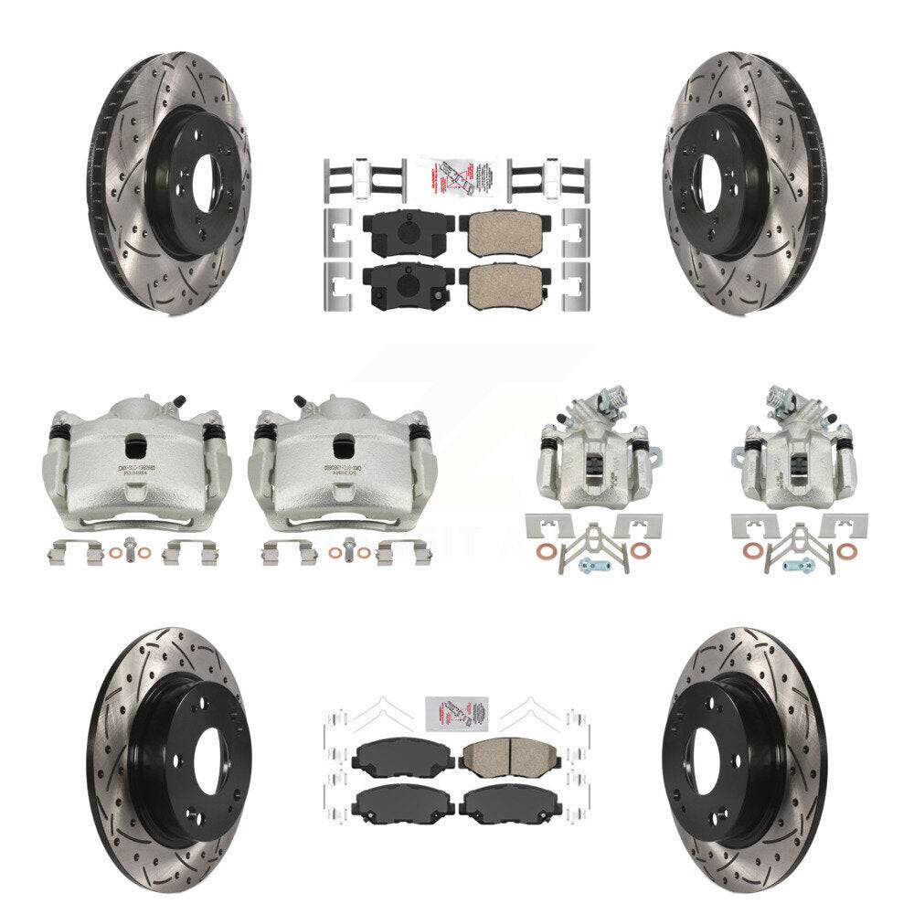 Transit Auto KCD-101147N Disc Brake Kit for 2015 Honda Civic - Front and Rear product image