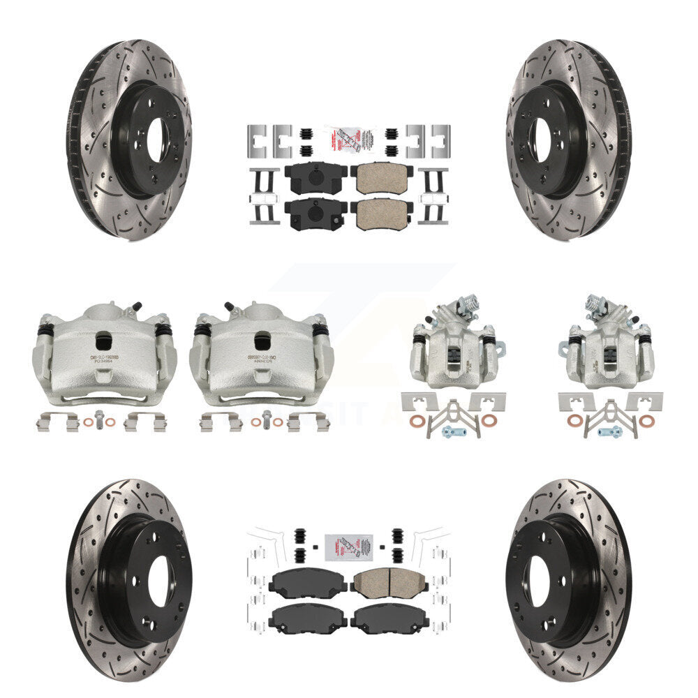 Transit Auto KCD-101148N Disc Brake Kit for 2015 Honda Civic - Front and Rear product image