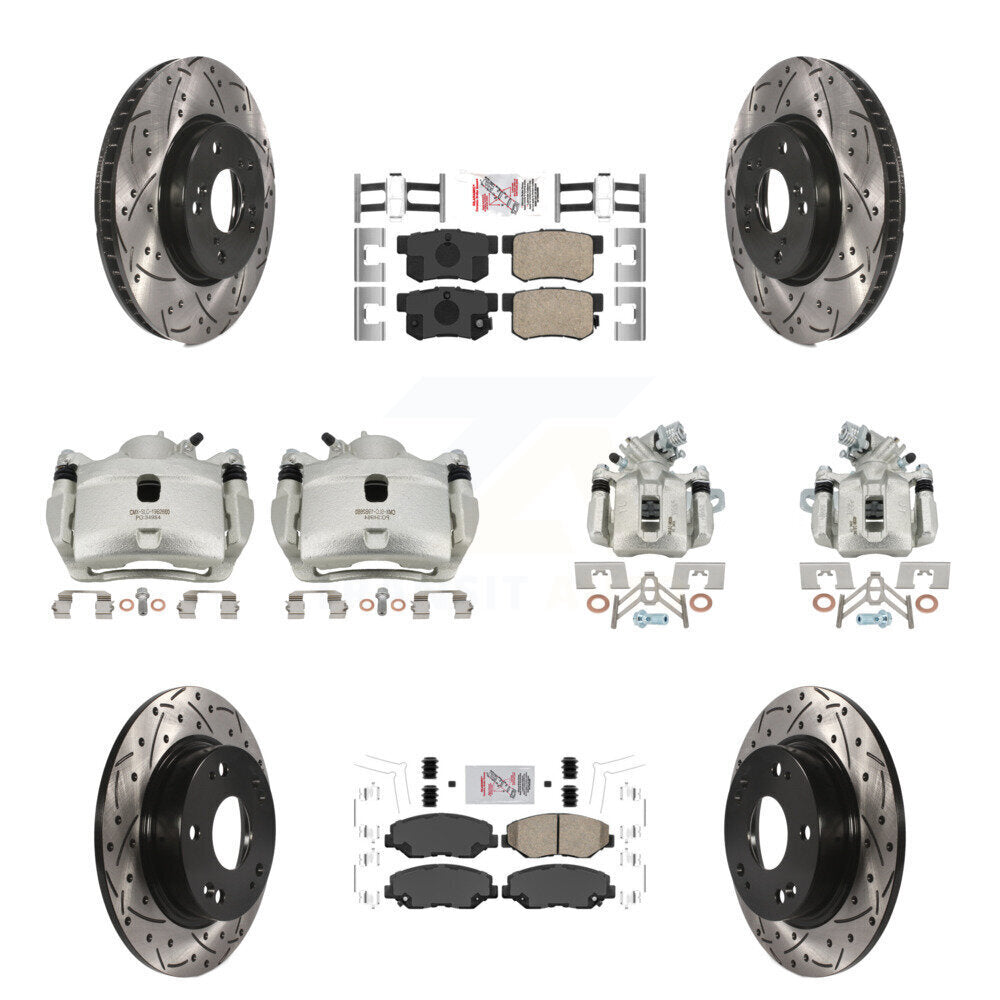 Transit Auto KCD-101149N Disc Brake Kit for 2015 Honda Civic - Front and Rear product image