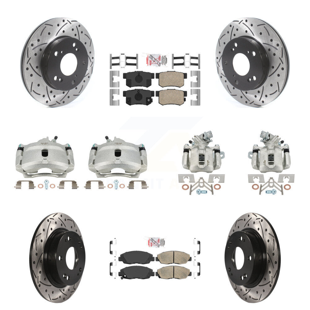Transit Auto KCD-101153N Disc Brake Kit for 2006-2011 Honda Civic - Front and Rear product image