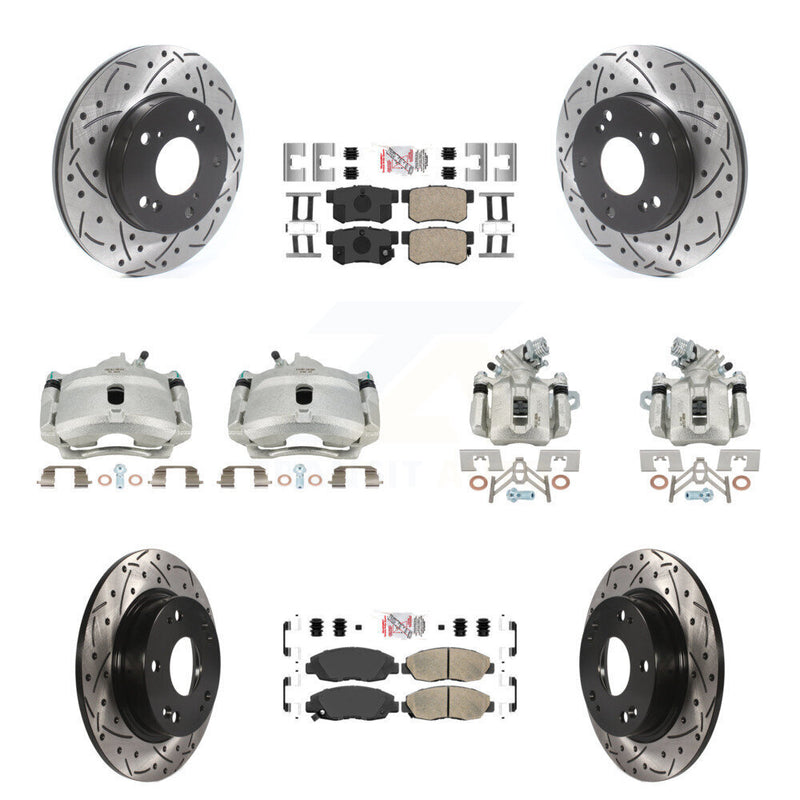 Transit Auto KCD-101154N Disc Brake Kit for 2006-2011 Honda Civic - Front and Rear product image