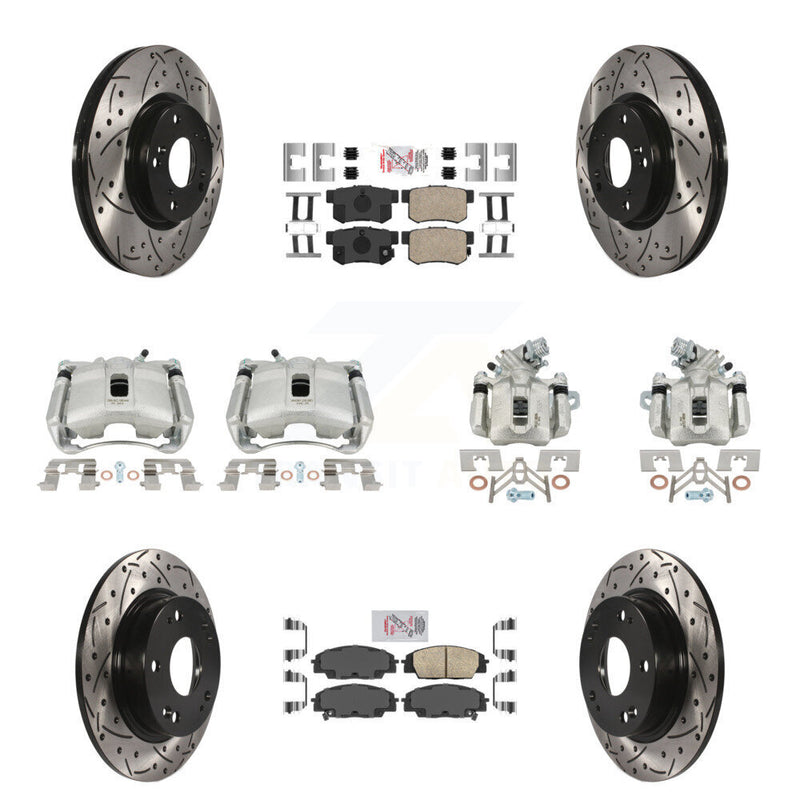 Transit Auto KCD-101156N Disc Brake Kit for 2007-2010 Acura CSX - Front and Rear product image