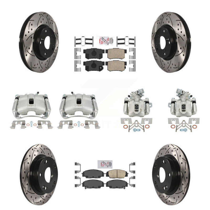 Transit Auto KCD-101157N Disc Brake Kit for 2007-2010 Acura CSX - Front and Rear product image