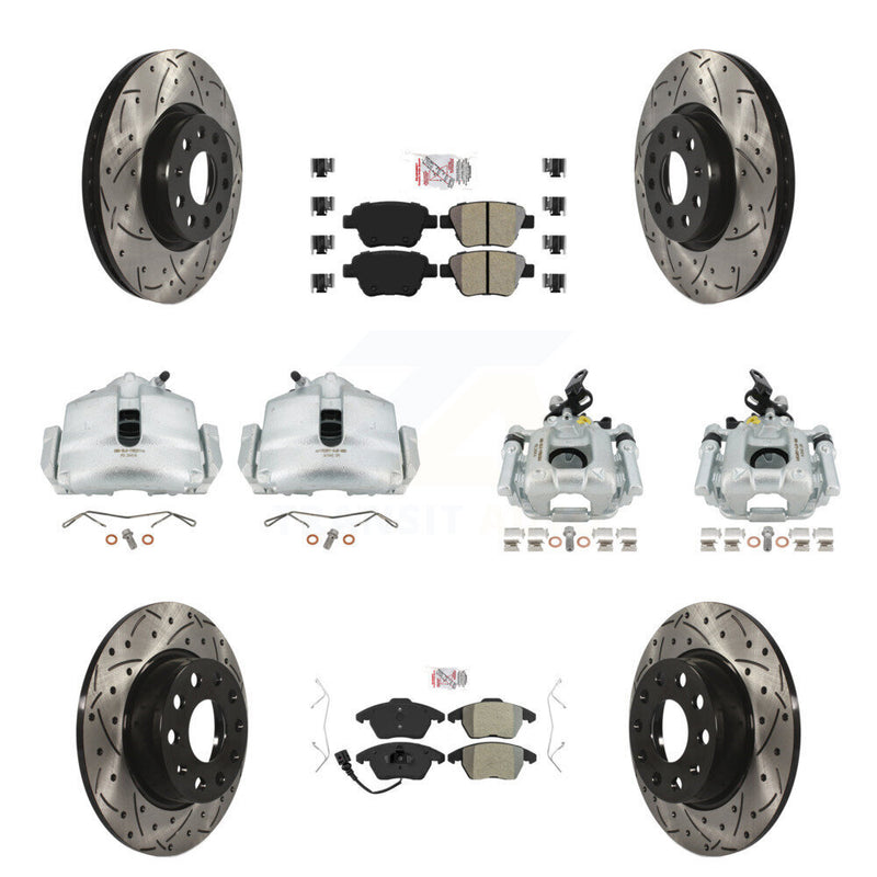 Transit Auto KCD-101163N Disc Brake Kit for 2012-2014 Volkswagen GTI - Front and Rear product image