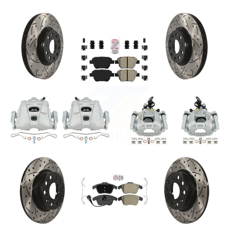 Transit Auto KCD-101170N Disc Brake Kit for 2012-2014 Volkswagen Passat - Front and Rear product image