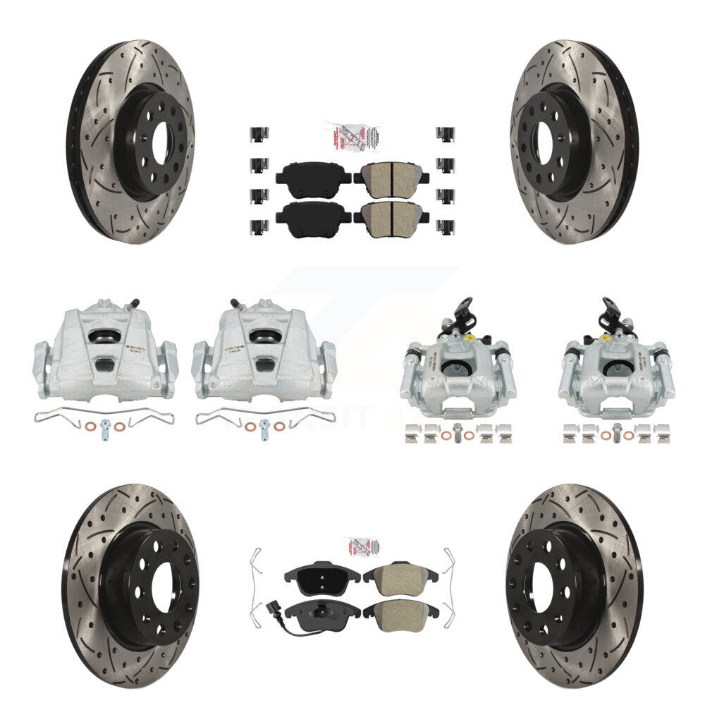 Transit Auto KCD-101171N Disc Brake Kit for 2012-2014 Volkswagen Passat - Front and Rear product image