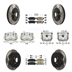 Transit Auto KCD-101185N Disc Brake Kit for 2010-2012 Toyota Sienna, Lexus RX350 - Front and Rear product image
