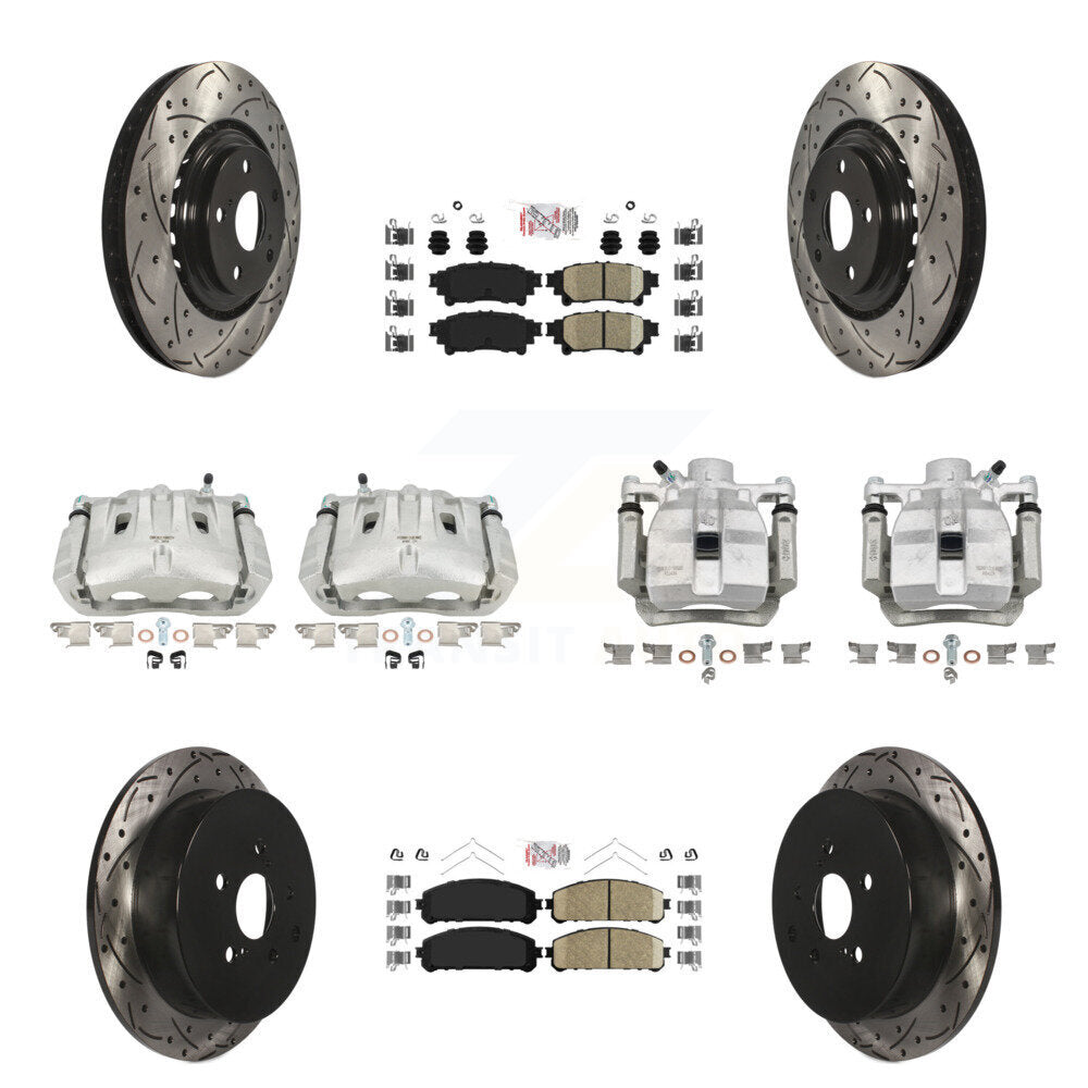 Transit Auto KCD-101186N Disc Brake Kit for 2010-2012 Toyota Sienna, Lexus RX350 - Front and Rear product image
