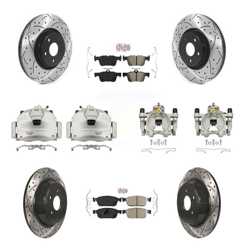 Transit Auto KCD-101198N Disc Brake Kit for 2017-2019 Lincoln MKC - Front and Rear product image