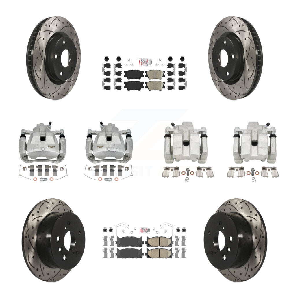 Transit Auto KCD-101200N Disc Brake Kit for 2012-2018 Lexus ES300h, Lexus ES350, Toyota Avalon & more - Front and Rear product image