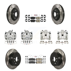 Transit Auto KCD-101201N Disc Brake Kit for 2012-2018 Lexus ES300h, Lexus ES350, Toyota Avalon & more - Front and Rear product image