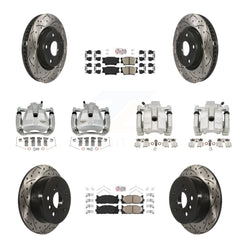 Transit Auto KCD-101203N Disc Brake Kit for 2012-2018 Lexus ES300h, Lexus ES350, Toyota Avalon & more - Front and Rear product image
