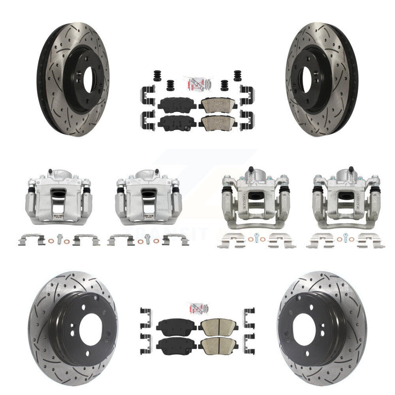 Transit Auto KCD-101204N Disc Brake Kit for 2011-2015 Hyundai Sonata, Kia Optima - Front and Rear product image