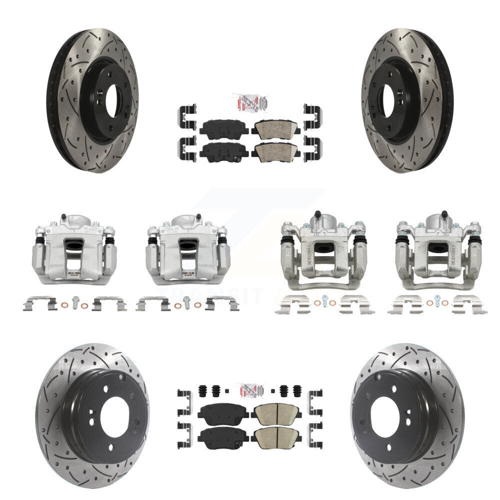 Transit Auto KCD-101207N Disc Brake Kit for 2011-2015 Hyundai Sonata, Kia Optima - Front and Rear product image