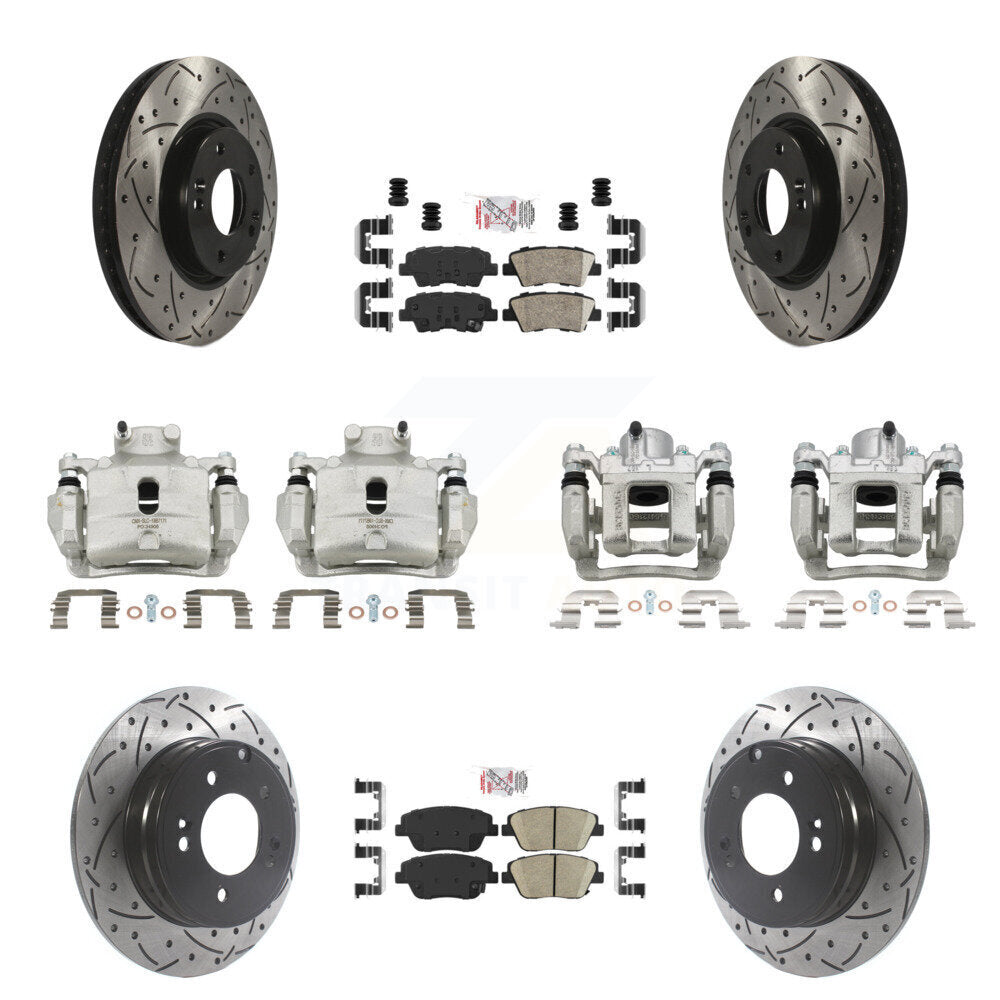 Transit Auto KCD-101208N Disc Brake Kit for 2014 Hyundai Sonata - Front and Rear product image