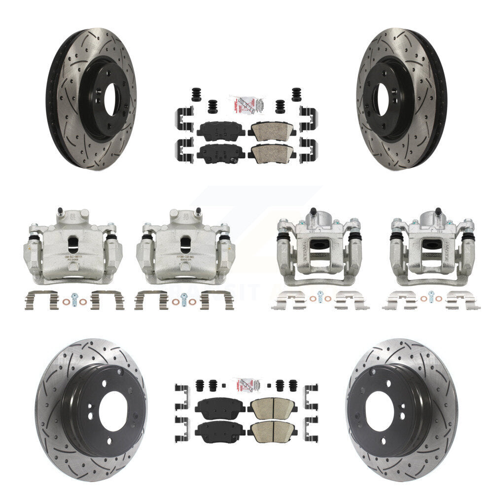 Transit Auto KCD-101210N Disc Brake Kit for 2014 Hyundai Sonata - Front and Rear product image